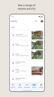 Google Home screenshots