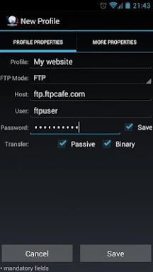 FtpCafe FTP Client screenshots