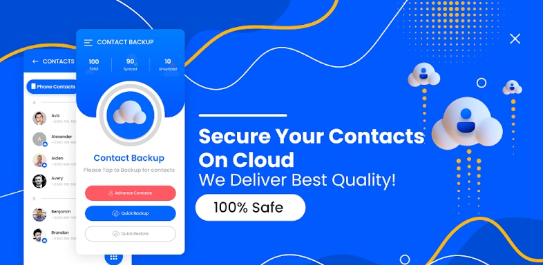 Contacts Backup: Cloud Storage screenshots