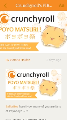 Crunchyroll News screenshots
