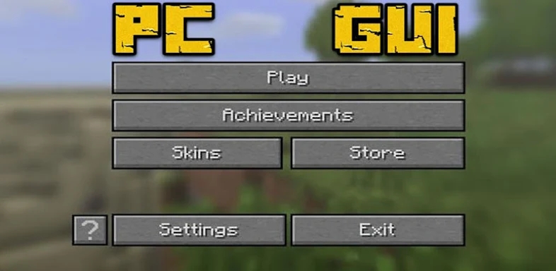 PC GUI Pack for Minecraft PE screenshots