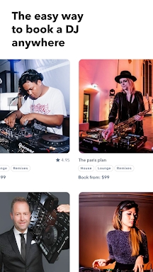 Cueup DJ Booking screenshots