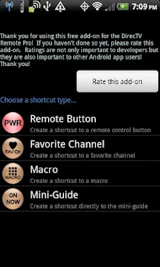 Remote+ Shortcut Addon screenshots