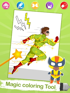 Superhero Coloring Pages screenshots