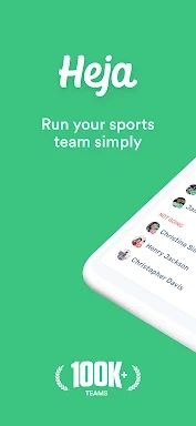 Heja Sports Team Communication screenshots