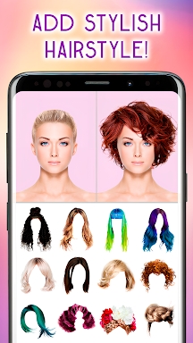 Hairstyles Photo Editor screenshots