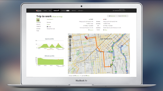 Easy GPS Mileage Tracking screenshots