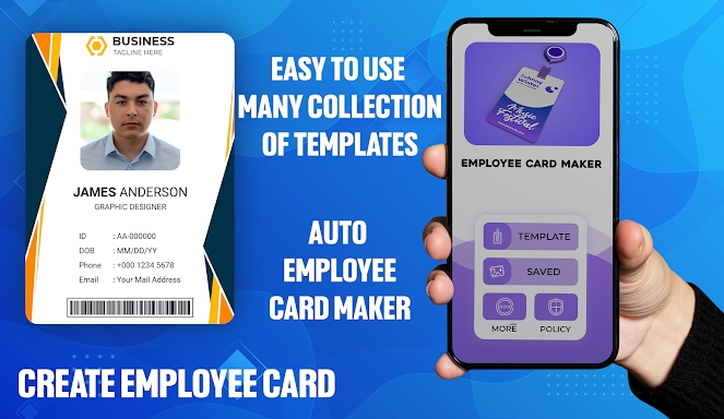 Employee ID Card Maker screenshots