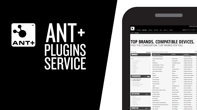 ANT+ Plugins Service screenshots