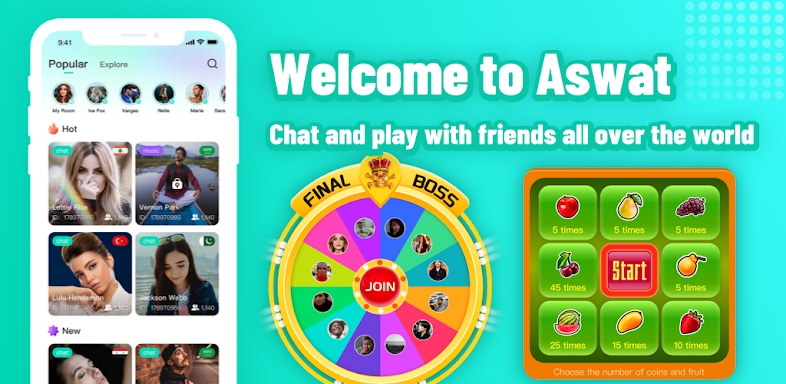 Aswat - Group Voice chat Rooms screenshots