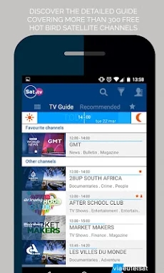 Eutelsat/Nilesat TV guide screenshots