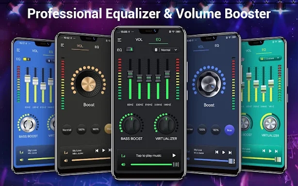 Equalizer & Bass Booster,Music screenshots