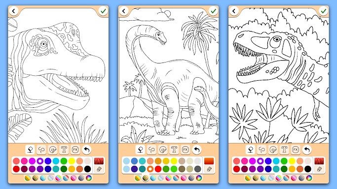 Dino Coloring Game screenshots