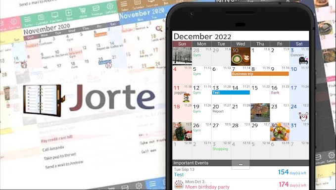 Jorte Calendar & Organizer screenshots