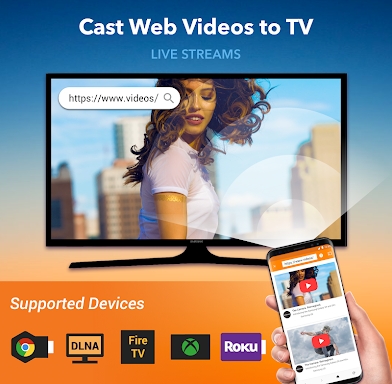 Cast to TV/Chromecast/Roku screenshots