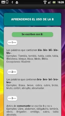 Learn to read in Spanish screenshots