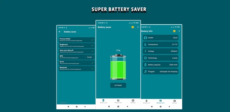 Super battery saver screenshots