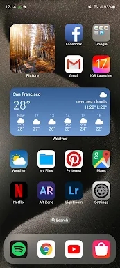 Launcher iOS 17 (TiOS) screenshots