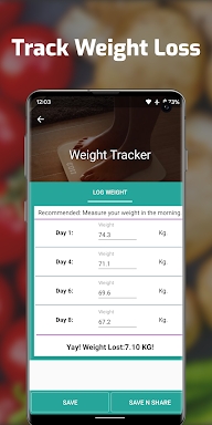 Indian GM Weight Loss Diet BMI screenshots