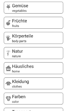 Learn and play German words screenshots