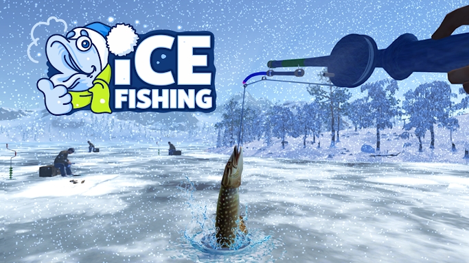 Ice fishing game. Catch bass. screenshots