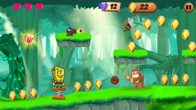 Sponge Adventure Jungle Dash screenshots