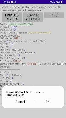 USB Host Test screenshots