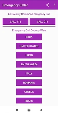Emergency Call screenshots