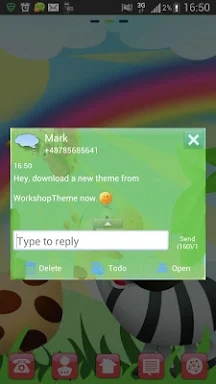 Animals Theme GO SMS Pro screenshots