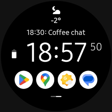 One (Icons) watch face screenshots