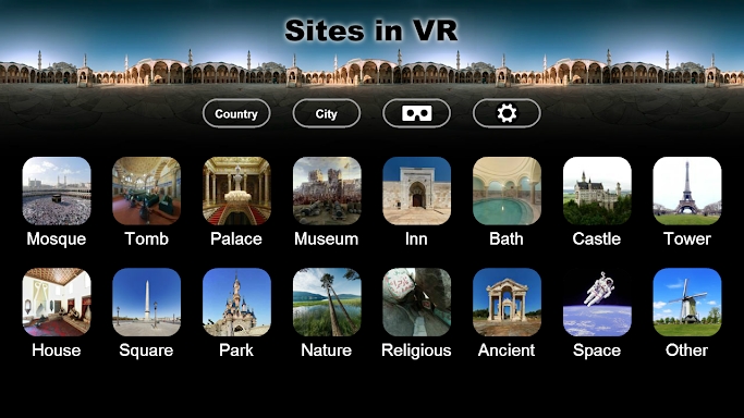 Sites in VR screenshots