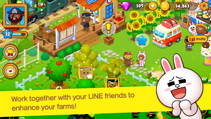 LINE BROWN FARM screenshots