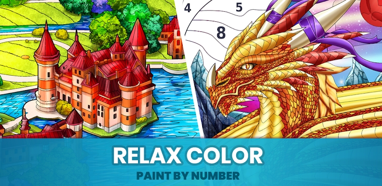 Relax Color - Paint by Number screenshots