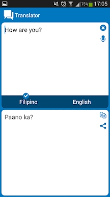 Filipino - English dictionary screenshots