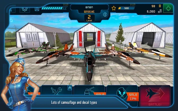 Battle of Warplanes: War-Games screenshots