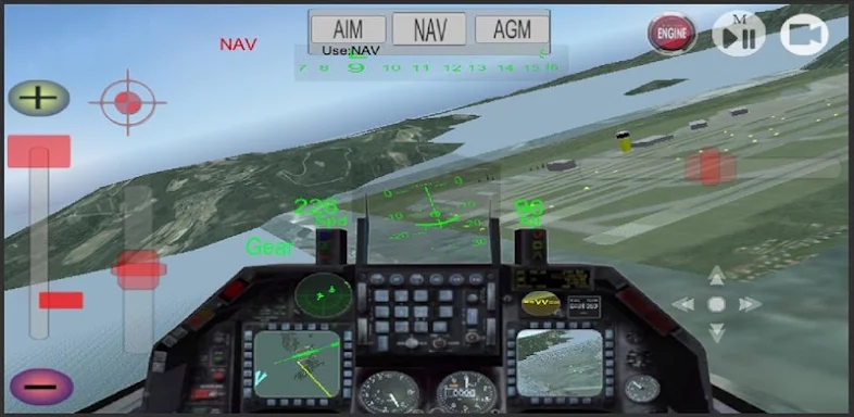 F16 simulation screenshots