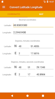 Latitude Longitude Convert screenshots