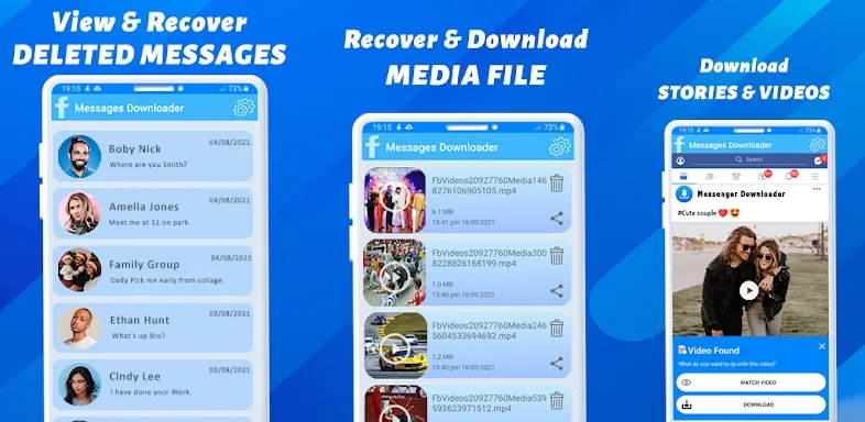 View Deleted Message Messenger screenshots