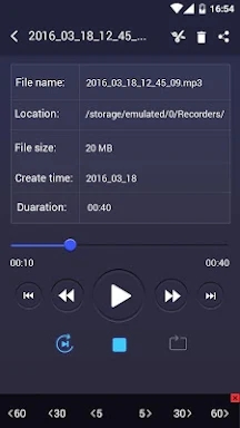 voice recorder screenshots