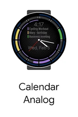 Calendar Digital for Samsung Watch screenshots
