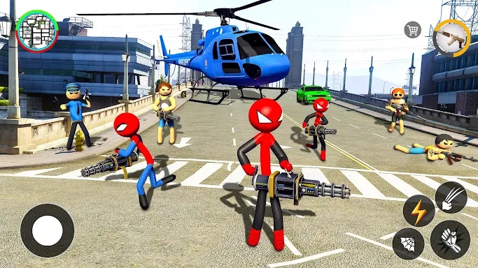 StickMan Rope Hero Spider Game screenshots