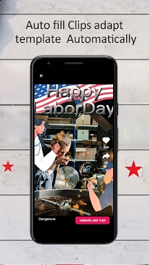 Happy Labor Day 2021 Photo Frame & Video Maker screenshots