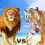 Lion Vs Tiger Wild Animal Simulator Game icon