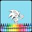 Soni Hedgehog Coloring icon