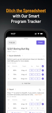 Boostcamp: Gym Workout Planner screenshots
