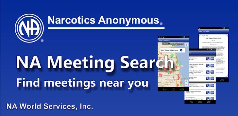 NA Meeting Search screenshots