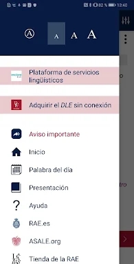 Diccionario RAE y ASALE (DLE) screenshots