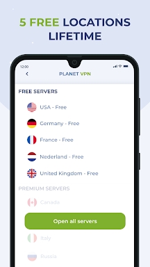 Free VPN Proxy by Planet VPN screenshots