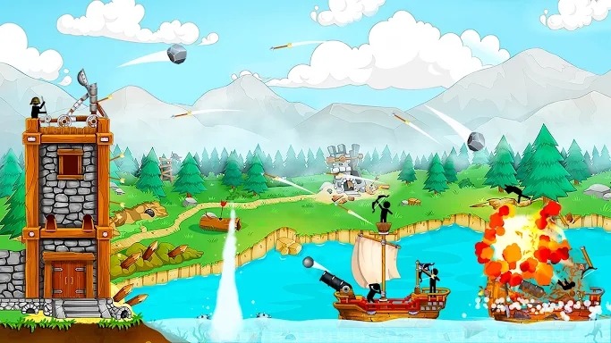 The Catapult: Stickman Pirates screenshots
