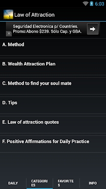 Law of Attraction Quotes & Tip screenshots